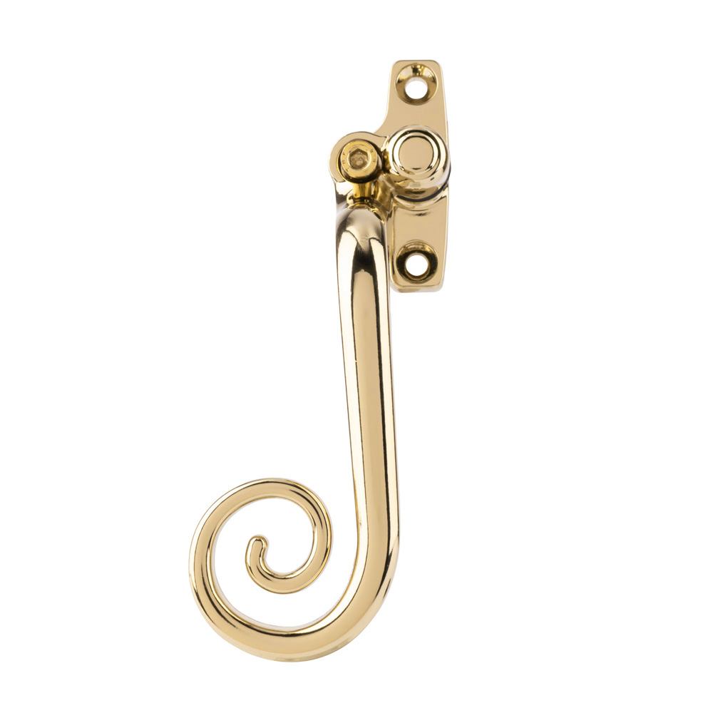 Timber Series Monkey Tail Espag Window Handle - (Hex Locking) - (Left Hand) - Hardex Gold